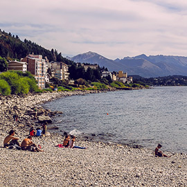 Actividades en Playa del Centro, Lago Nahuel Huapi