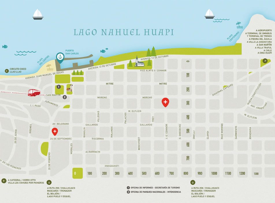 Mapas y planos de Bariloche