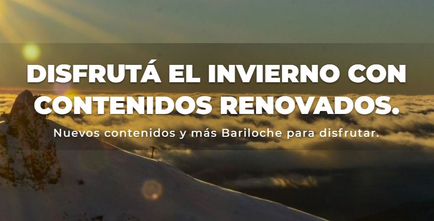 Bariloche recibe el invierno con nieve y una nueva propuesta virtual.